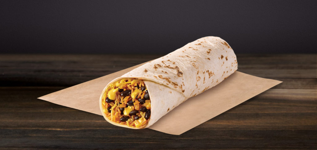 Double Cheesy Black Bean Burrito Taco Bell UK