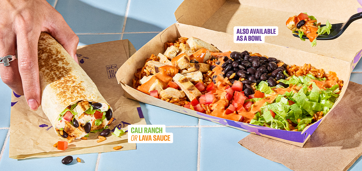 Cali Chicken Bowl and Burrito
