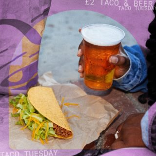 Mondays are hard. Tuesdays are crunchy. Get your #CrunchyTaco & #Beer for £2 today, and every Tuesday after!⁠
⁠
T&Cs apply, at participating restaurants only.⁠